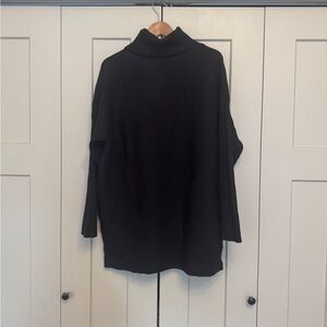 Famulily Black Oversized Turtleneck Sweater | Batwing Sleeve | Size XL